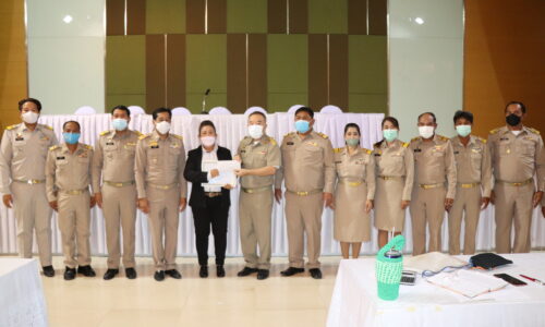 อำเภอเมืองสมุทรปราการ จัดประชุมหัวหน้าส่วนราชการ ผู้บริหารองค์กรปกครองส่วนท้องถิ่น กำนัน ผู้ใหญ่บ้าน คณะกรรมการศูนย์ปฏิบัติการป้องกันและปราบปรามยาเสพติดอำเภอฯ คณะกรรมการรักษาความมั่นคงและความสงบเรียบร้อยอำเภอเมืองสมุทรปราการ ประจำเดือนพฤษภาคม 2565